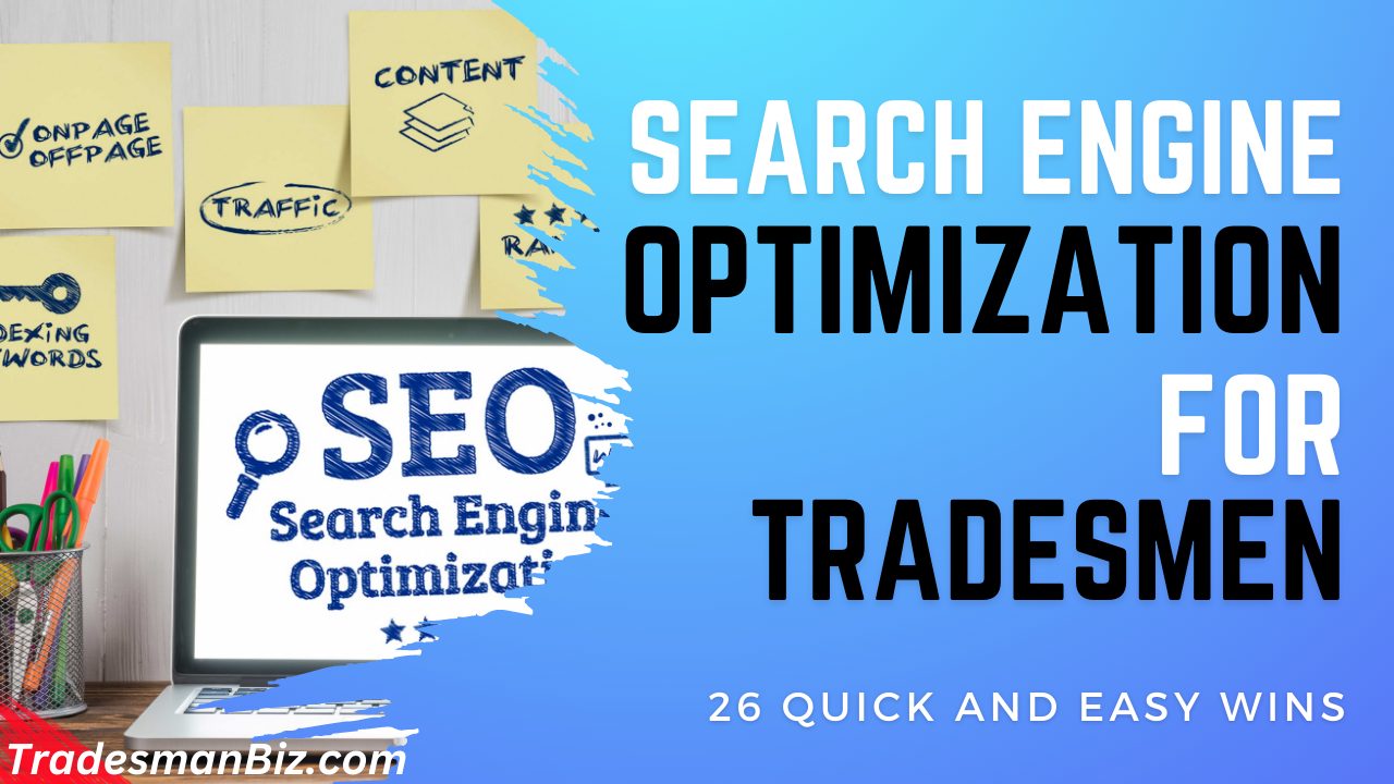 SEO for tradesmen - 25 quick and easy wins